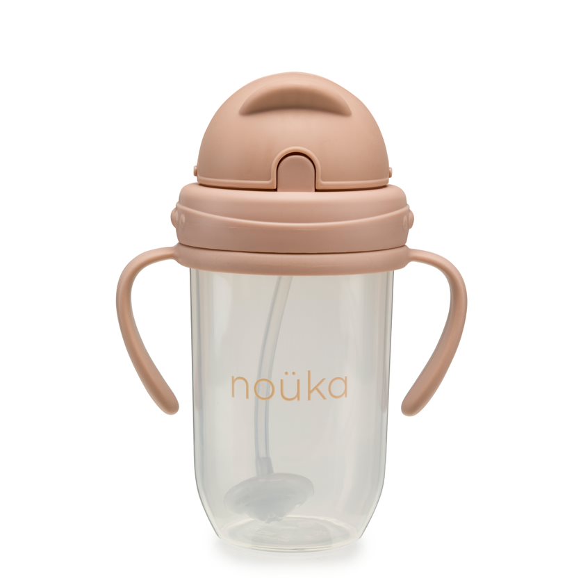 noüka Non-Spill Weighted Straw Cup 9 oz - Soft Blush (Min. of 2 PK, Multiples of 2 PK)