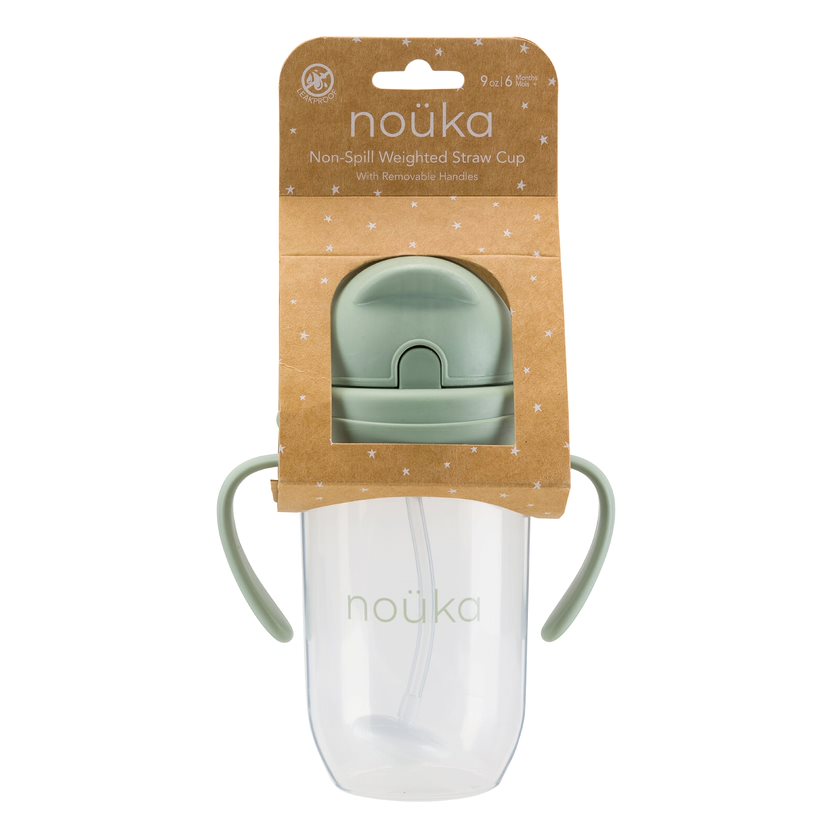 noüka Non-Spill Weighted Straw Cup 9 oz - Bloom (Min. of 2 PK, Multiples of 2 PK)