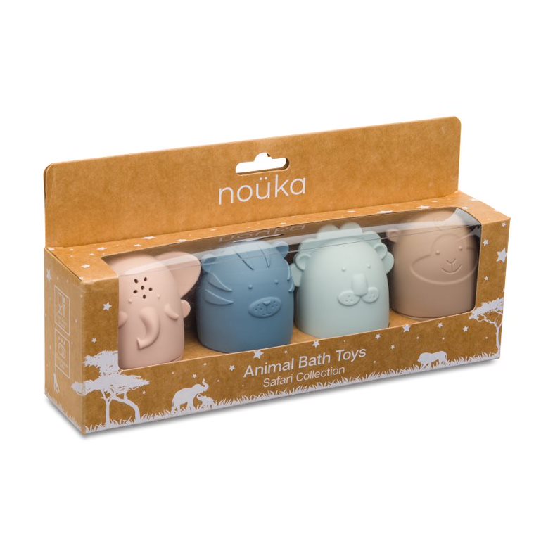 noüka Safari Bath Toys - Soft Safari (Min. of 2 PK, Multiples of 2 PK)