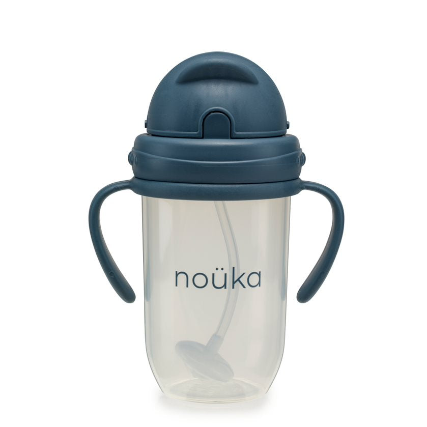 noüka Non-Spill Weighted Straw Cup 9 oz - Deep Ocean (Sold in Case of 2, Qty of 1=2 products)