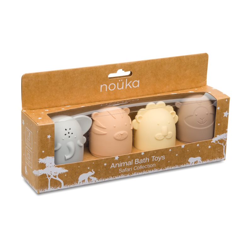 noüka Safari Bath Toys - Land Safari (Min. of 2 PK, Multiples of 2 PK)