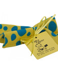Yellow With Blue Dots Baby Paper (Min. of 6, multiples of 6)