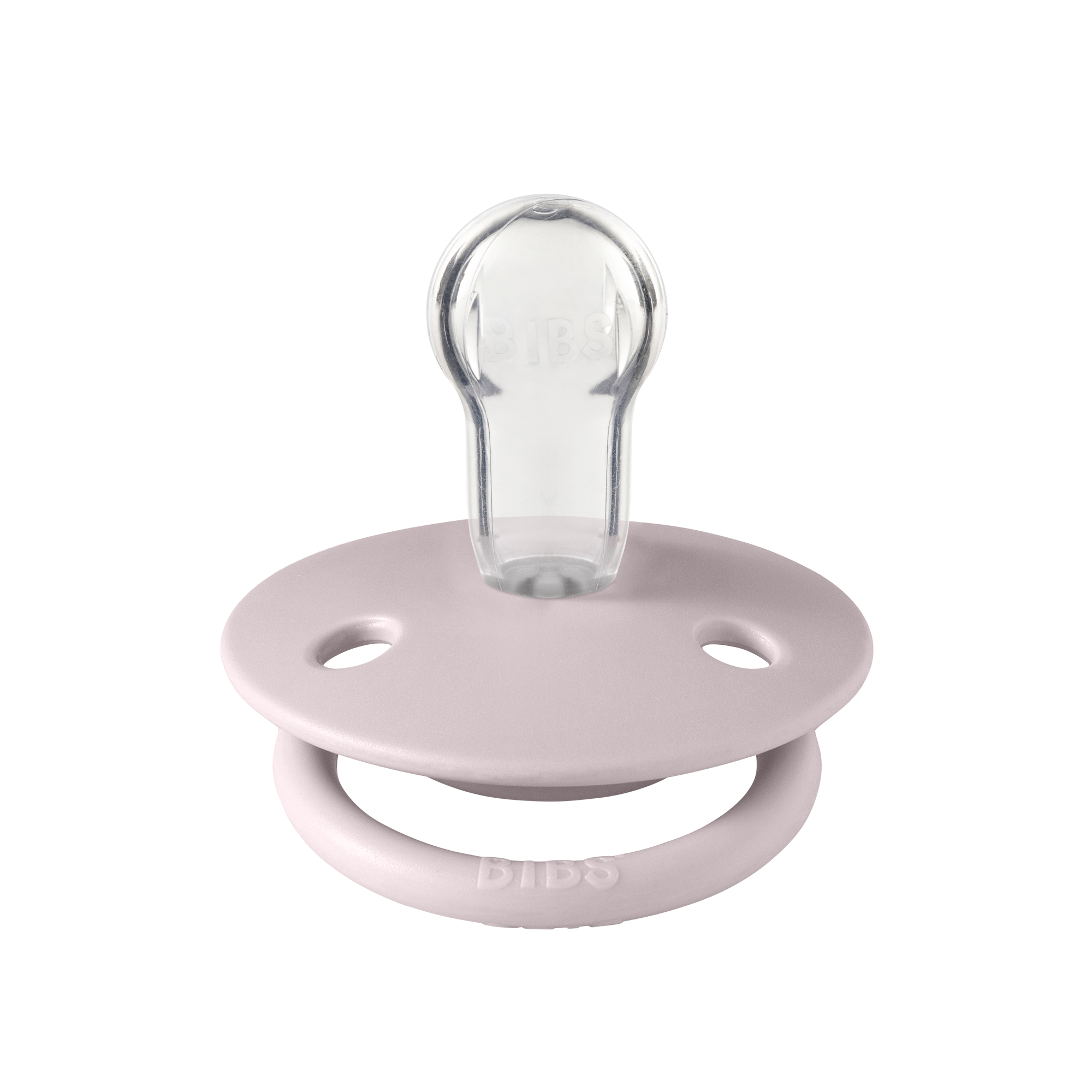 BIBS Pacifier De Lux Silicone 2 PK Pink Plum ONE SIZE (Min. of 2 PK, multiples of 2 PK)