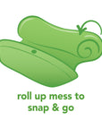 Snap & Go™ Easy-Wear Long Sleeve Bib Aqua Dinosaurs (Min. of 2, multiples of 2)