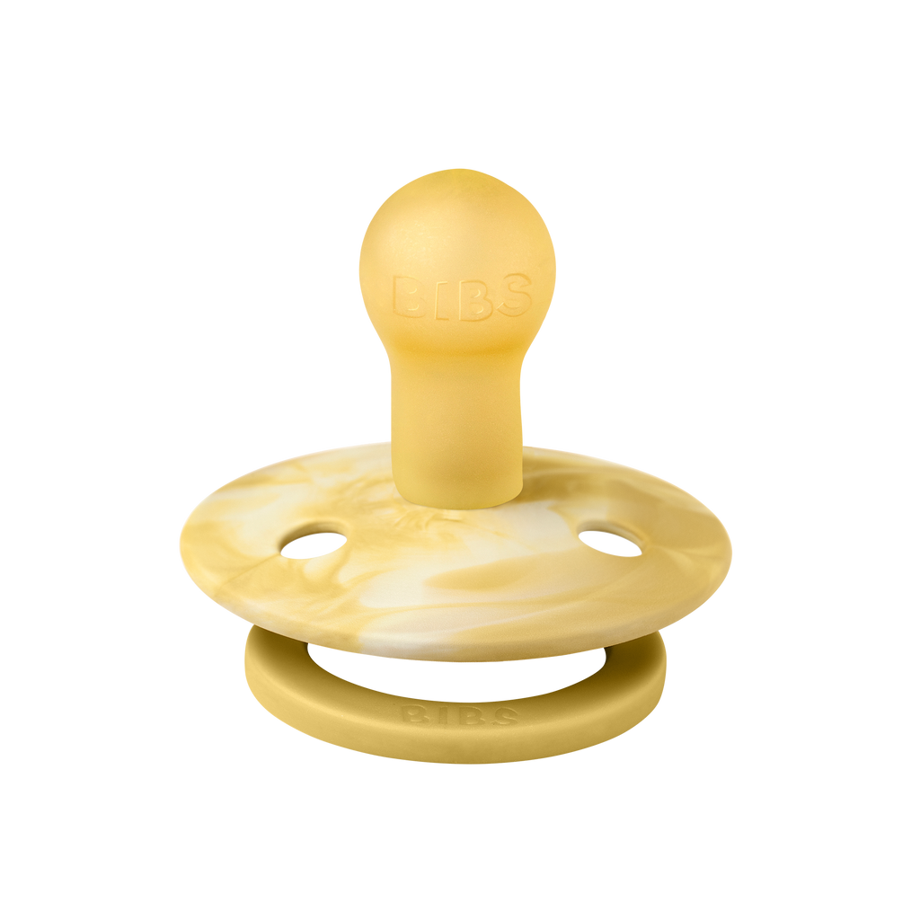15 OFF BIBS Pacifier Original COLOUR TIEDYE Latex 2 PK Mustard / Ivo