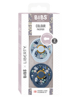 BIBS x Liberty Pacifier Original COLOUR Latex 2 PK Chamomile Lawn Baby Blue Mix (Min. of 2 PK, multiples of 2 PK)