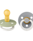 BIBS Pacifier Original COLOUR Latex 2 PK Sage Glow / Cloud Glow (Min. of 2 PK, multiples of 2 PK)