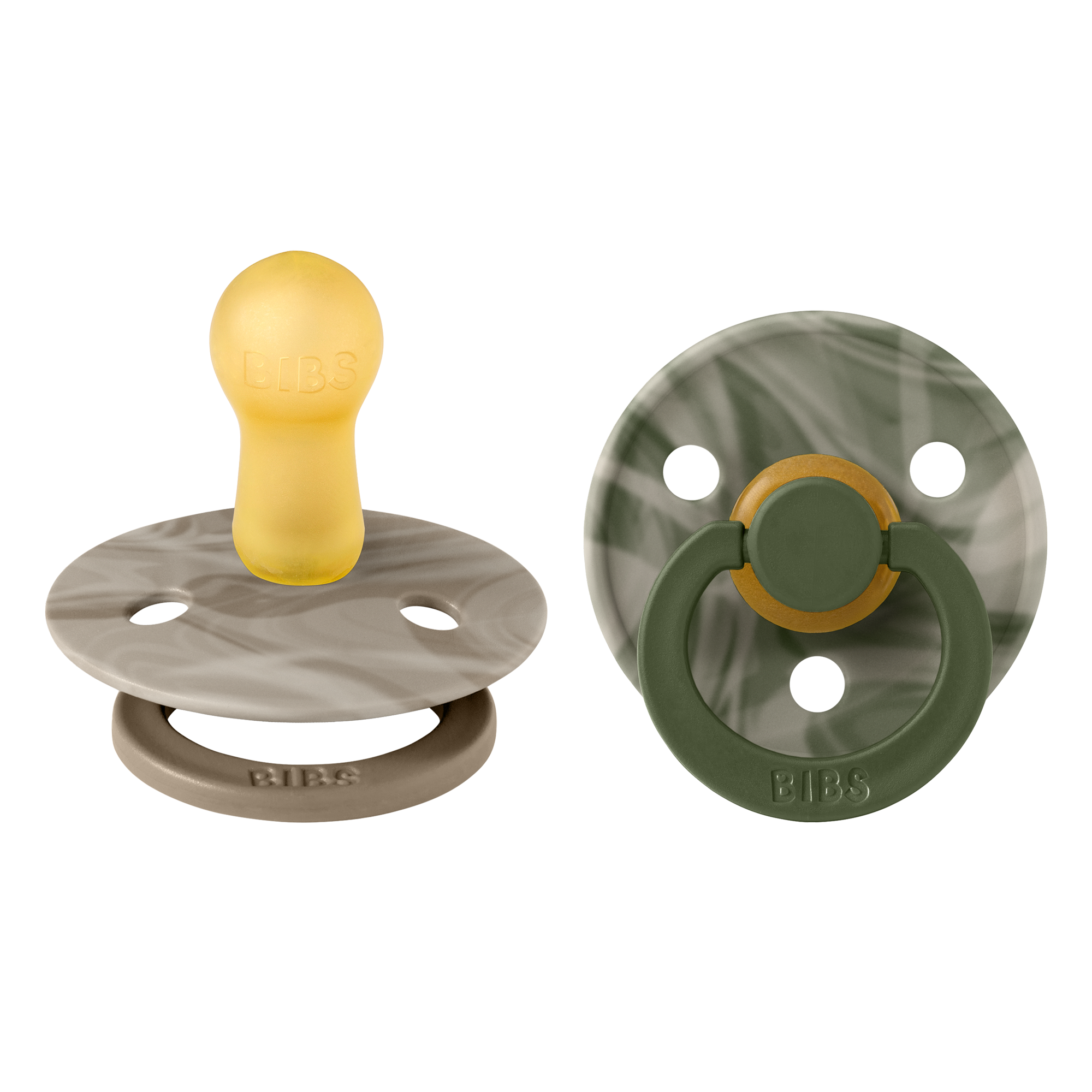 BIBS Pacifier Original COLOUR TIE-DYE Camo 2 PK Green Mix (Min. of 1 PK, multiples of 1 PK)