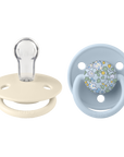 Liberty X BIBS Pacifier De Lux Silicone 2 PK Eloise Baby Blue Mix ONE SIZE (Min. of 2 PK, multiples of 2 PK)