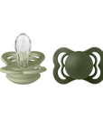 BIBS Pacifier SUPREME Silicone 2 PK Sage/Hunter Green (Min. of 2 PK, multiples of 2 PK)