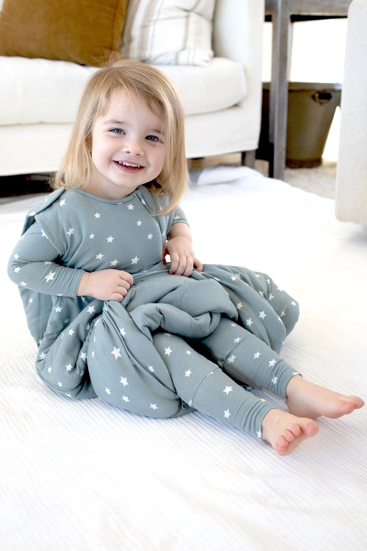 günamüna Sleep Sack Duvet Bamboo Shine Sage 2.6 TOG (Min. of 2, multiples of 2)