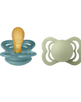 BIBS Pacifier SUPREME Latex 2 PK Island Sea / Sage (Min. of 2 PK, multiples of 2 PK)