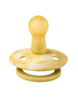 BIBS Pacifier Original COLOUR TIE-DYE Latex 2 PK Mustard / Ivory (Min. of 2 PK, multiples of 2 PK)