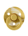 BIBS Pacifier Original COLOUR TIE-DYE Latex 2 PK Mustard / Ivory (Min. of 2 PK, multiples of 2 PK)