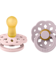 BIBS® Pacifier Boheme Latex 2 PK Blossom / Dusky Lilac (Min. of 2 PK, multiples of 2 PK)