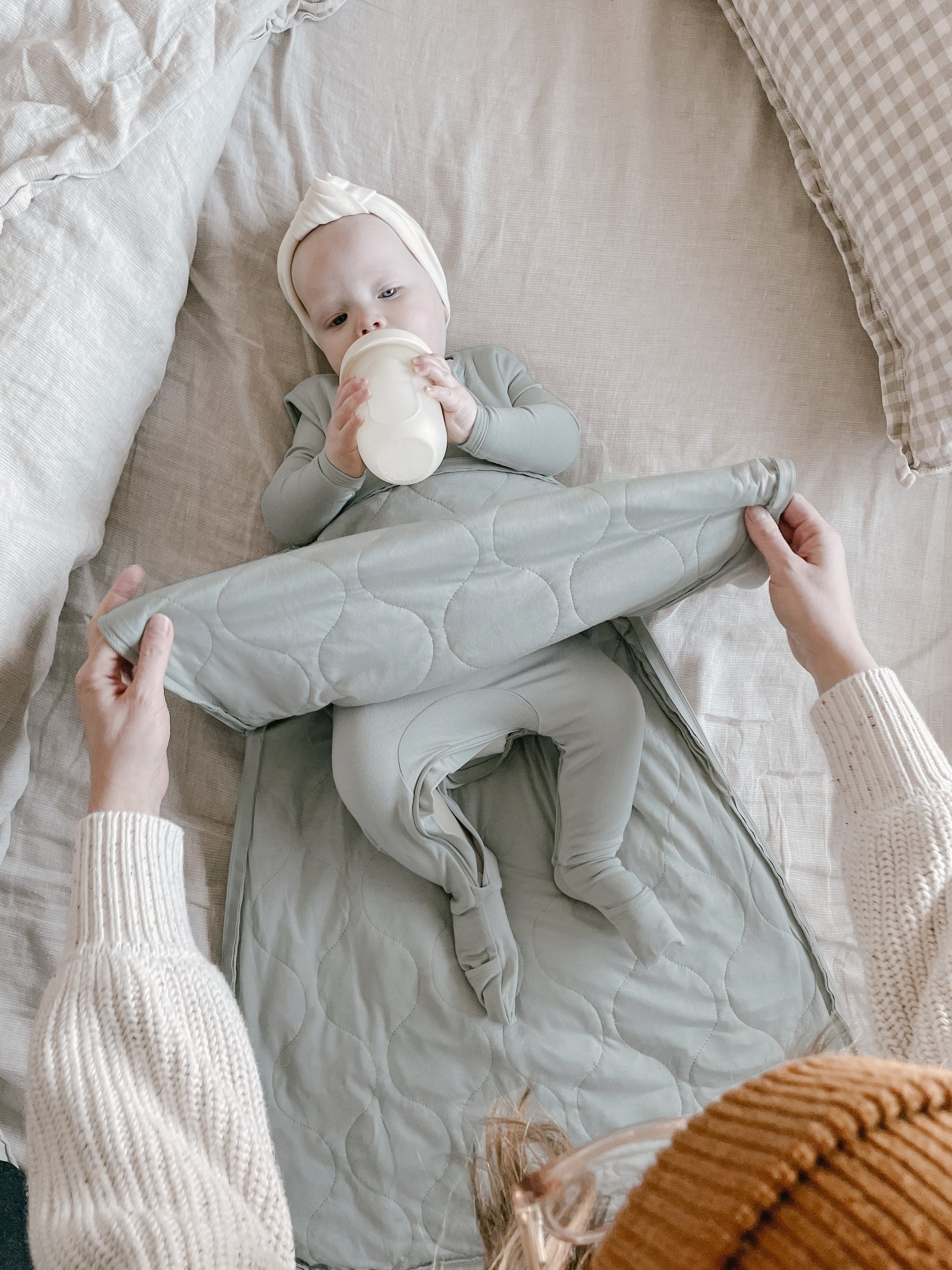 günamüna Sleep Sack Duvet Bamboo Dew 0.5 TOG (Min. of 2, multiples of 2)