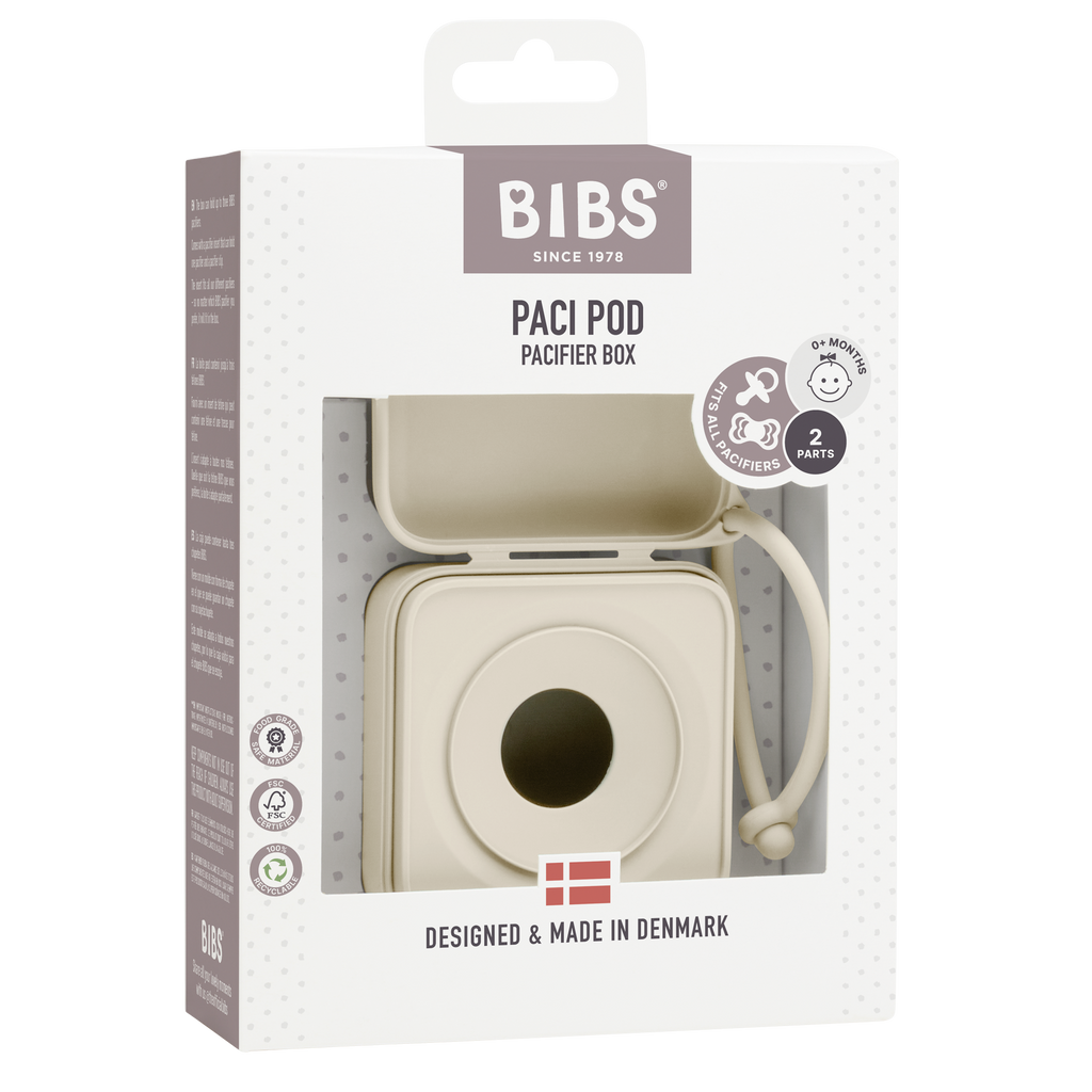 BIBS Pacifier Box Ivory (Min. of 2 PK, multiples of 2 PK) MAIGHAN DISTRIBUTION CANADA
