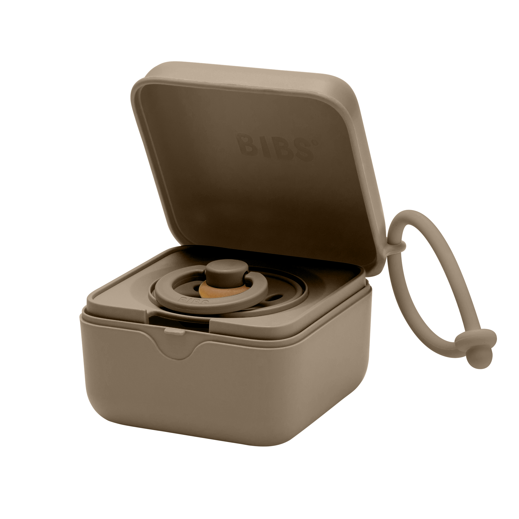 BIBS Pacifier Box Dark Oak (Min. of 2 PK, multiples of 2 PK)
