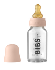BIBS Baby Glass Bottle Complete Set Latex 110ml Blush (Min. of 2 PK , multiples of 2 PK)