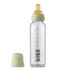 BIBS Baby Glass Bottle Complete Set Latex 225ml Sage (Min. of 2 PK , multiples of 2 PK)