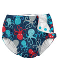 Snap Reusable Absorbent Swimsuit Diaper-Navy Octopus (Min. of 2, multiples of 2)