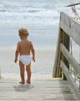 Snap Reusable Absorbent Swim Diaper-White (Min. of 2, multiples of 2)