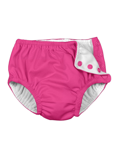 Snap Reusable Absorbent Swim Diaper-Hot Pink (Min. of 2, multiples of 2)