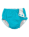 Snap Reusable Absorbent Swimsuit Diaper-Aqua (Min. of 2, multiples of 2)