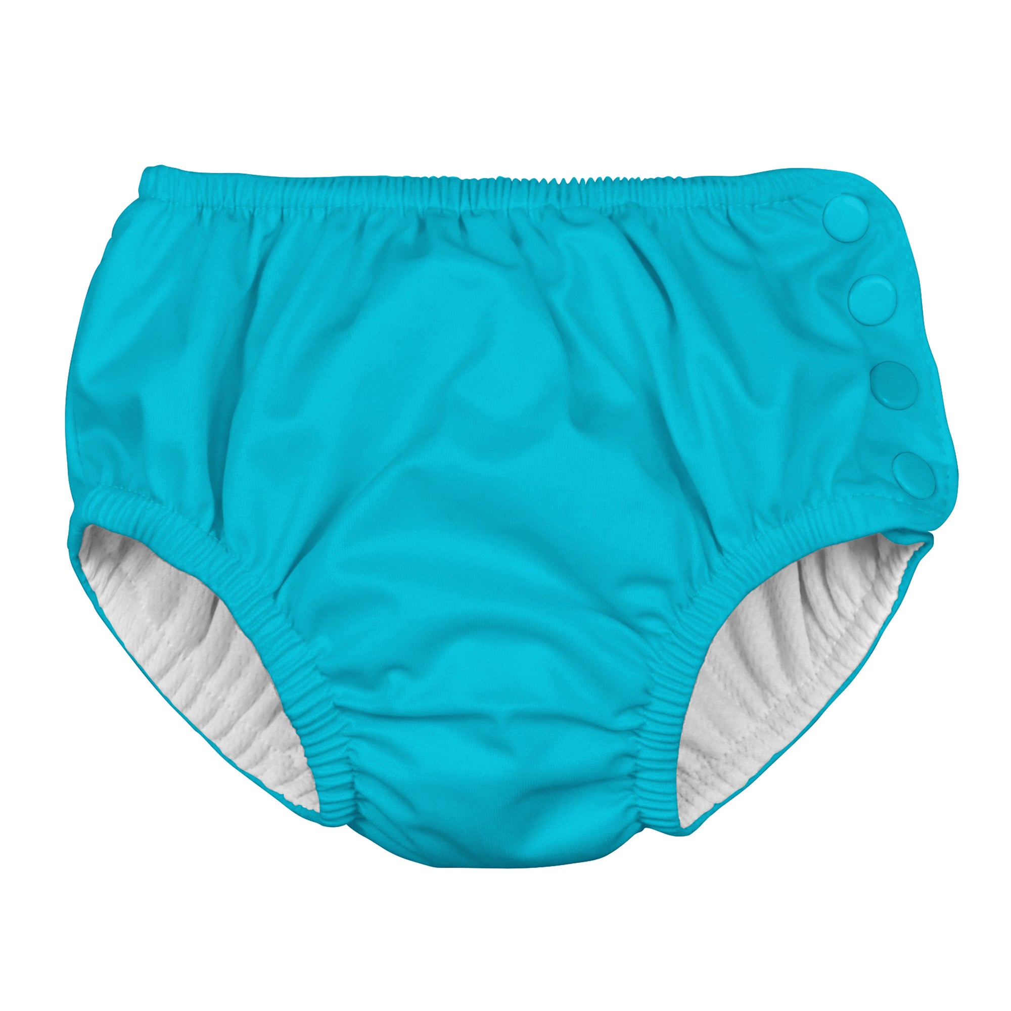 Snap Reusable Absorbent Swimsuit Diaper-Aqua (Min. of 2, multiples of 2)