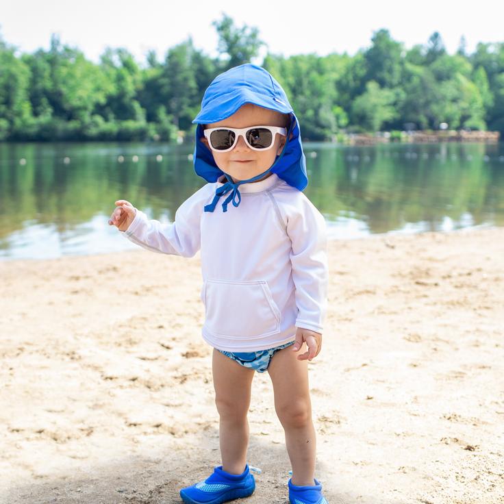 Flap Sun Protection Hat in Royal Blue (Min. of 3, multiples of 3)