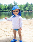 Flap Sun Protection Hat in Royal Blue (Min. of 3, multiples of 3)
