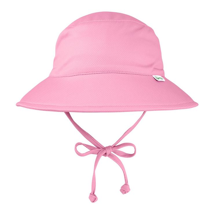 iplay Pink And White SPF Bucket Hat, 9-18M