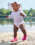 Snap Reusable Absorbent Swim Diaper-White (Min. of 2, multiples of 2)