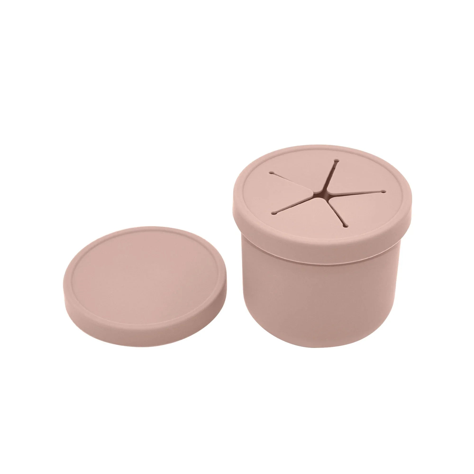 noüka Spill-Proof Snack Cup - Soft Blush (Min. of 2 PK, Multiples of 2 PK)