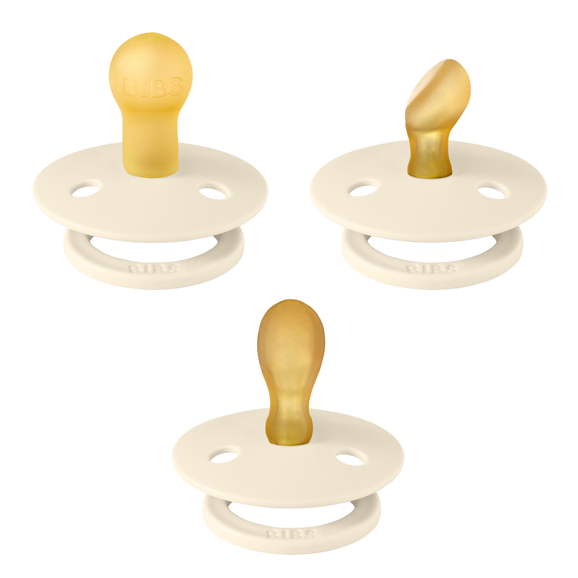BIBS Try-It Collection Ivory 3 Pack (Min. of 2 PK, multiples of 2 PK)