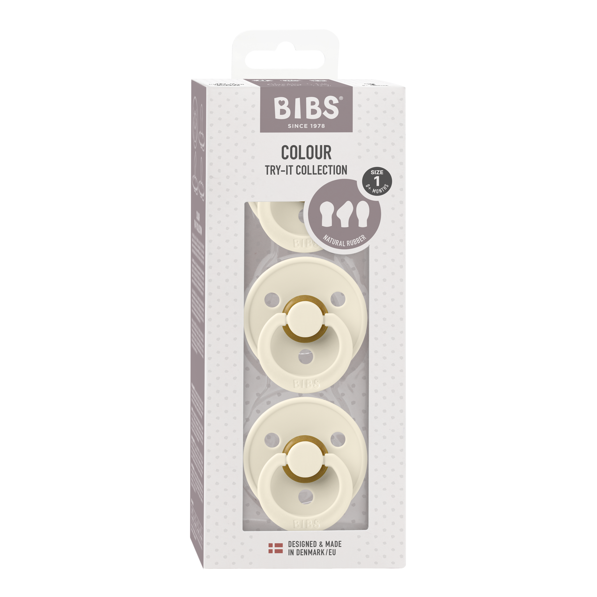 BIBS Try-It Collection Ivory 3 Pack (Min. of 2 PK, multiples of 2 PK)