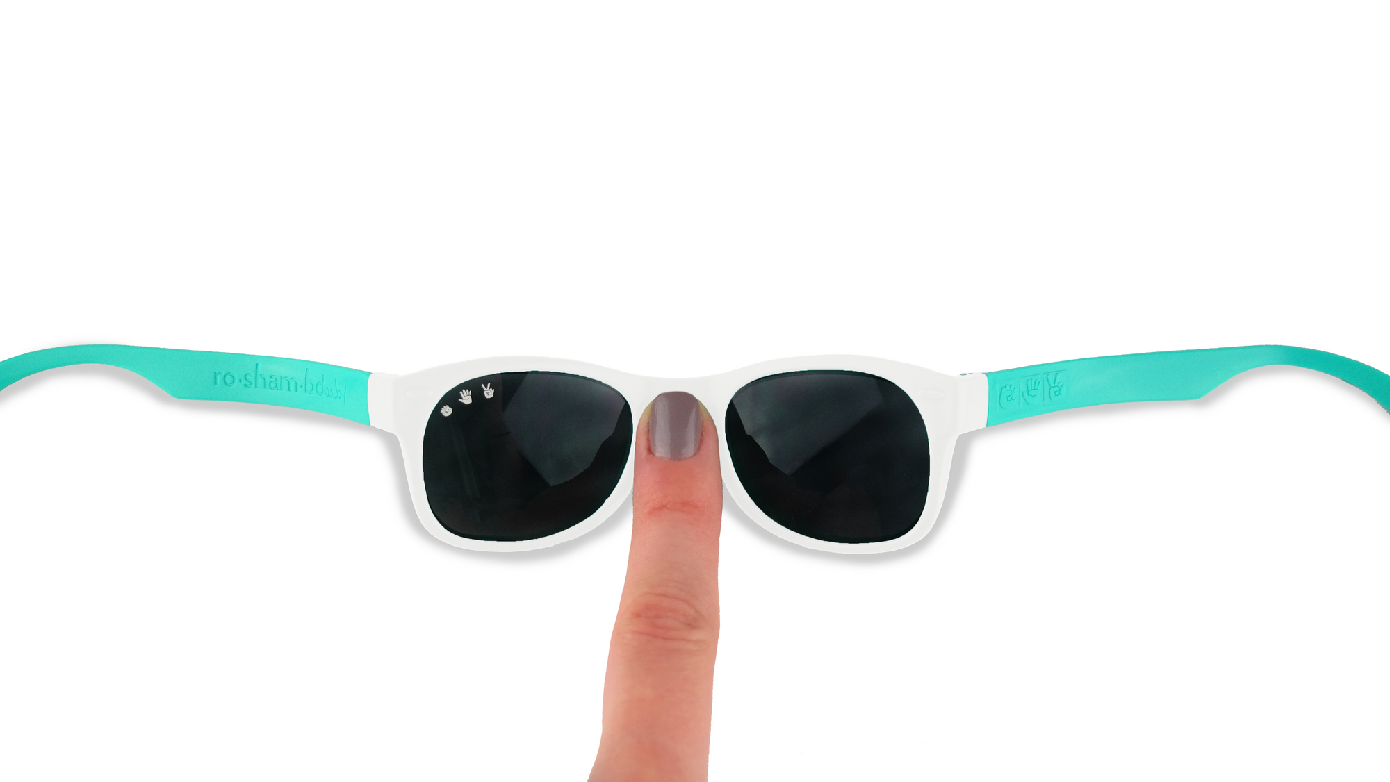 Ro Sham Bo 90210 Combo White/Teal Shades (Min. of 2 Per Color/Style, multiples of 2)