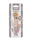 Liberty x BIBS Pacifier Clip Eloise Blush ONE SIZE (Min. of 2 PK , multiples of 2 PK)