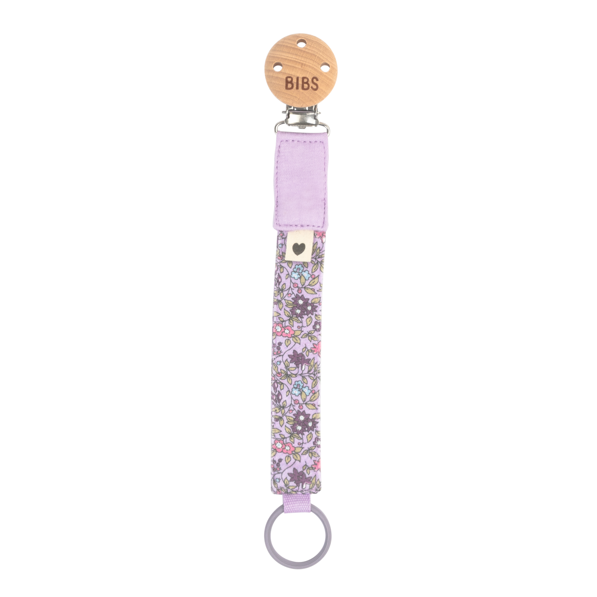 Liberty x BIBS Pacifier Clip Chamomile Lawn Violet Sky ONE SIZE (Min. of 2 PK , multiples of 2 PK)