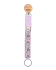 Liberty x BIBS Pacifier Clip Chamomile Lawn Violet Sky ONE SIZE (Min. of 2 PK , multiples of 2 PK)