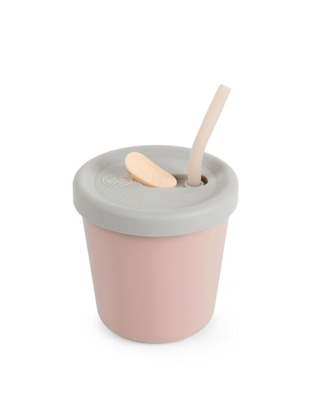 New Lower price! Haakaa Silicone Sippy Straw Cup - Blush (Min. of 4, multiples of 4)