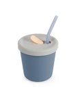 New lower price! Haakaa Silicone Sippy Straw Cup - Bluestone (Min. of 4, multiples of 4)