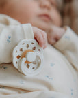 BIBS® Pacifier Boheme Latex 2 PK Vanilla / Dark Oak (Min. of 2 PK, multiples of 2 PK)