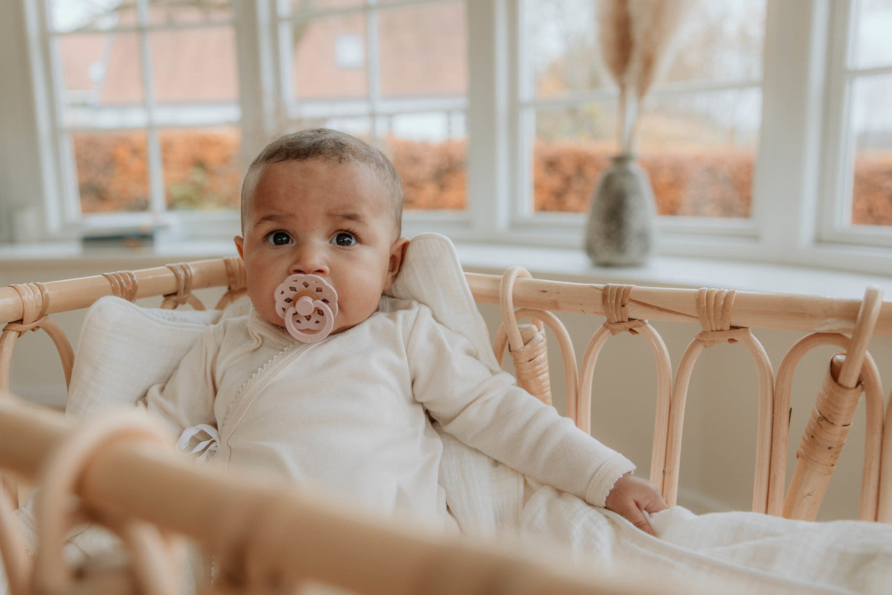 BIBS® Pacifier Boheme Latex 2 PK Ivory / Sage (Min. of 2 PK, multiples of 2 PK)