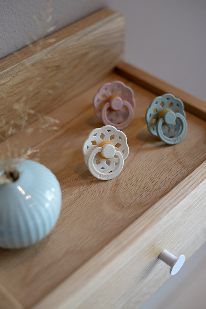 BIBS® Pacifier Boheme Latex 2 PK Dark Oak / Blush (Min. of 2 PK, multi