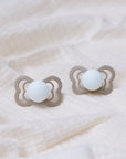 BIBS Pacifier Supreme Latex 2 PK Blush GLOW / Vanilla GLOW (Min. of 2 PK, multiples of 2 PK)