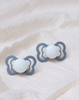 BIBS Pacifier Supreme Silicone 2 PK Sage GLOW / Cloud GLOW (Min. of 2 PK, multiples of 2 PK)