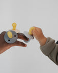 BIBS Pacifier Original COLOUR Latex 2 PK Symmetrical Sand / Iron (Min. of 2 PK, multiples of 2 PK)