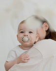 BIBS Infinity Pacifier Silicone 2 PK Symmetrical Blossom/Dusky Lilac (Min. of 2 PK, multiples of 2 PK)