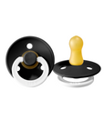 BIBS Pacifier Original COLOUR Latex 2 PK Black GLOW (Min. of 2 PK, multiples of 2 PK)